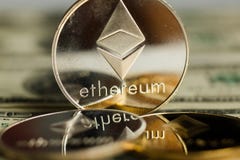 Moneta di Ethereum immagini stock libere da diritti Moneta di Ethereum immagini stock libere da diritti