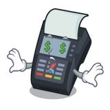Money eye EDC machine on the character cardboard vector illustration Money eye EDC machine on the character cardboard vector illustration
