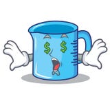 Money eye measuring cup character cartoon Stock Photos Money eye measuring cup character cartoon Stock Photos