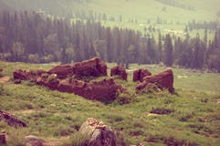 Mongolia The Manjushri Monastery, which is located in Tuv Aimak, is 43 km south of Ulaanbaatar. royalty free stock images Mongolia The Manjushri Monastery, which is located in Tuv Aimak, is 43 km south of Ulaanbaatar. royalty free stock images