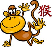 Monkey chinese zodiac horoscope sign royalty free illustration Monkey chinese zodiac horoscope sign royalty free illustration