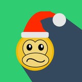 2016, monkey la Feliz Año Nuevo, Feliz Navidad ilustración del vector 2016, monkey la Feliz Año Nuevo, Feliz Navidad ilustración del vector