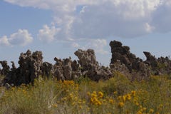 Mono lake tufas - Salt rock structures stock photo Mono lake tufas - Salt rock structures stock photo