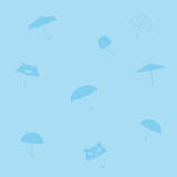 Monochrome картина зонтика иллюстрация вектора Monochrome картина зонтика иллюстрация вектора