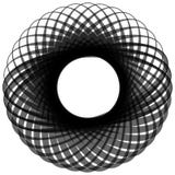 Monochrome мотив изолированный на белизне Абстрактный круговой элемент Стоковая Фотография Monochrome мотив изолированный на белизне Абстрактный круговой элемент Стоковая Фотография