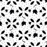 Monochrome черный белый плющ покидает картина вектора иллюстрация штока Monochrome черный белый плющ покидает картина вектора иллюстрация штока
