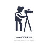 monocular symbol på vit bakgrund Enkel beståndsdelillustration från folkbegrepp royaltyfri illustrationer monocular symbol på vit bakgrund Enkel beståndsdelillustration från folkbegrepp royaltyfri illustrationer