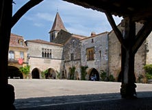 Monpazier, Francia Immagini Stock Monpazier, Francia Immagini Stock