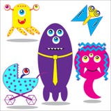 Monster-Familie stock abbildung Monster-Familie stock abbildung