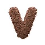 Monsterbuchstabe V - Haupt-Guss 3d Halloween - Grausigkeits-, Yeti- oder sasquatchkonzept stock abbildung Monsterbuchstabe V - Haupt-Guss 3d Halloween - Grausigkeits-, Yeti- oder sasquatchkonzept stock abbildung