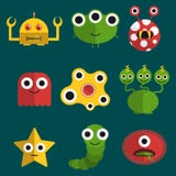 Monsters and creatures stock illustration Monsters and creatures stock illustration