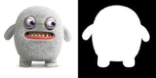 Monstre blanc illustration libre de droits Monstre blanc illustration libre de droits