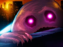 Monstruo gigante de la gota ilustración del vector Monstruo gigante de la gota ilustración del vector