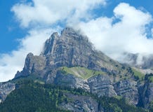 Mont Blanc-de zomermening van het massief. royalty-vrije stock foto Mont Blanc-de zomermening van het massief. royalty-vrije stock foto