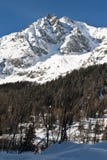 Mont Blanc vu du furet Courmayeur, la vallée d'Aoste, Italie de Val image libre de droits Mont Blanc vu du furet Courmayeur, la vallée d'Aoste, Italie de Val image libre de droits