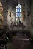 Mont Saint Michel, France - September 8, 2016: The interior of t Royalty Free Stock Images Mont Saint Michel, France - September 8, 2016: The interior of t Royalty Free Stock Images