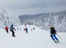 Mont-Tremblant Ski Resort, Québec, Canada photographie stock libre de droits Mont-Tremblant Ski Resort, Québec, Canada photographie stock libre de droits