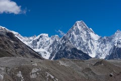 Montagne de massif de Gasherbrum, gamme de montagne de Karakorum, K2 voyage, P images stock Montagne de massif de Gasherbrum, gamme de montagne de Karakorum, K2 voyage, P images stock
