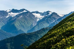 Montagne del ` s Chugach dell'Alaska sulla penisola di Kenai Immagine Stock Montagne del ` s Chugach dell'Alaska sulla penisola di Kenai Immagine Stock