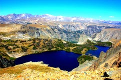 Montana State Mountains Lakes Beauty Stock Photography