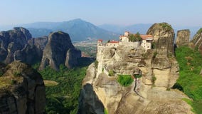 Montanhas de Meteora video estoque Montanhas de Meteora video estoque