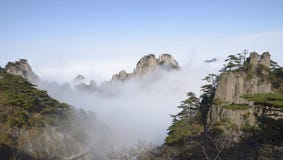 Montaña amarilla - Huangshan, China foto de archivo Montaña amarilla - Huangshan, China foto de archivo