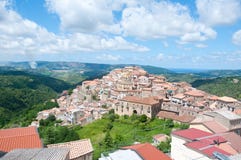 Monterosso Calabro, маленький город на ноге Sila в Cala стоковая фотография rf Monterosso Calabro, маленький город на ноге Sila в Cala стоковая фотография rf