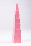 Montessori-Rosa-Turm lizenzfreies stockbild Montessori-Rosa-Turm lizenzfreies stockbild