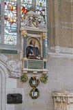 Monument till Shakespeare i kyrkan av den heliga Treenighet, start arkivbild Monument till Shakespeare i kyrkan av den heliga Treenighet, start arkivbild