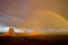 Monument Valley Rainbow Stock Photography Monument Valley Rainbow Stock Photography