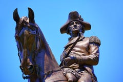 Monumento común de Boston George Washington fotografía de archivo Monumento común de Boston George Washington fotografía de archivo