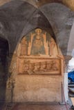 Monumento funereo del giurista Antonio Pelacani nella chiesa di San Fermo Maggiore, Verona, Italia immagini stock Monumento funereo del giurista Antonio Pelacani nella chiesa di San Fermo Maggiore, Verona, Italia immagini stock