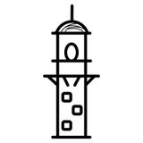 Monumentsymbolsvektor vektor illustrationer Monumentsymbolsvektor vektor illustrationer