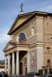 MONZA, ITALY/EUROPE - OCTOBER 28 : Facade of the Church of St Ge stock photo MONZA, ITALY/EUROPE - OCTOBER 28 : Facade of the Church of St Ge stock photo