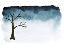 Bare tree background vector illustration Bare tree background vector illustration