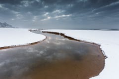 Mooi de winterlandschap in Jelitkowo in Gdansk royalty-vrije stock afbeeldingen Mooi de winterlandschap in Jelitkowo in Gdansk royalty-vrije stock afbeeldingen