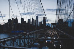 Mooi hoog geschoten van de Brug van Manhattan royalty-vrije stock foto's Mooi hoog geschoten van de Brug van Manhattan royalty-vrije stock foto's