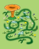 Mooi labyrint voor kinderen` s spelen royalty-vrije illustratie Mooi labyrint voor kinderen` s spelen royalty-vrije illustratie