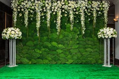 Mooie bloemenachtergrond voor huwelijk stock foto Mooie bloemenachtergrond voor huwelijk stock foto