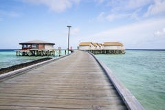 Mooie het eiland tropische bungalowwen van de Maldiven stock fotografie Mooie het eiland tropische bungalowwen van de Maldiven stock fotografie