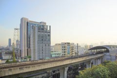 Mooie mening van de wolkenkrabbers van Bangkok, Thailand royalty-vrije stock foto Mooie mening van de wolkenkrabbers van Bangkok, Thailand royalty-vrije stock foto