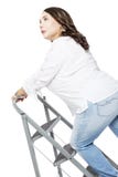 Mooie vrouw plus grootte het glimlachen royalty-vrije stock afbeelding Mooie vrouw plus grootte het glimlachen royalty-vrije stock afbeelding