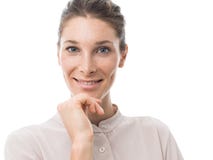 Mooie zekere vrouw stock afbeeldingen Mooie zekere vrouw stock afbeeldingen