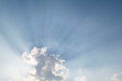 Mooie zon en wolken stock foto's Mooie zon en wolken stock foto's