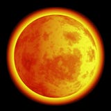 Moon On Fire Royalty Free Stock Image