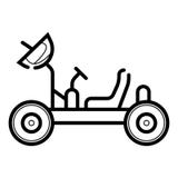 Moon rover icon vector illustration Moon rover icon vector illustration