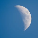 Moon - Waxing Crescent Royalty Free Stock Photography Moon - Waxing Crescent Royalty Free Stock Photography