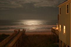 Moonlight On The Ocean Stock Photos Moonlight On The Ocean Stock Photos