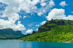 Moorea wyspy, Cook zatoka, Francuski Polynesia Obraz Stock