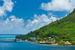 Moorea wyspy, Cook zatoka, Francuski Polynesia Obrazy Stock